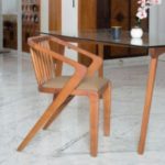 Potra Dining Chair In Teak Finish