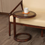 Tornado Tea Table In Walnut Finish