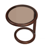 Tornado Tea Table In Walnut Finish - Image 2